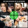 11st Professionell frisör sax kit hår skärning set trimmer shaver kam rengöring tyg barber frisörsalong verktyg