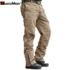 MAGCOMSEN Militaire Hommes Casual Cargo Pantalon Coton Tactique Noir Travail Pantalon Lâche Airsoft Tir Chasse Armée Combat Pantalon 210723