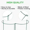 Other Garden Supplies 12 Pcs Plant Support Stake Metal Green Half Round Ring Cage 25X40cm