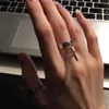 Acquista 2021 anelli da dito punk hip-hop regolabili con catena a croce vintage per donna uomo ragazza regalo di gioielli per feste