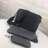 High Quality Designer TRIO Messenger Bag Eclipse Reverse Canvas Mens Crossbody 3 Piece Set Fashion Leather Man Shoulder Bags With 189c