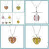 Праздничное снабжение дома gardencharm waterestone бейсбол софтбол подвесной колье Love Heart Sweater Jewelry Aessories Party Fore Gif