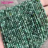 High Quality Natural Emeralds Stone 2 5 3 4mm Faceted Round Loose Spacer Beads DIY Bracelet Necklace Jewelry Accessory 38cm b1402862