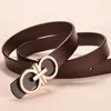 2021 New Fashion 2.3-2.8cm Women's Casual Cow Leather Belt Smooth Buckle Slender Belts For Women 100-115cm G1026