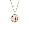 Hemiston 925 Streling Silver Shell Star Charm Collier avec Zircon, tout nouveau bijoux de mode lien chaîne cadeau pour femmes hommes Q0531