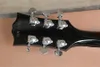 カスタムショップ1960年代コルベットシボレーブラックレッドエレクトリックギタークロスフラグロゴミラーバックカバークロームハードウェア高品質