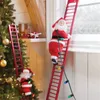 Christmas Electric Santa Claus Escalada Ladder Boneca Xmas Decoração Criança Presente Decorações de Natal para Casa Feliz Natal 201019