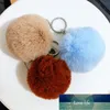 31 Colors Pompon Keychain 6 8 10 cm Faux Beaver Fur Ball Key Chain Fluffy Bunny Pom Keyring Pompon Bag Charms Car Tassel Pendant