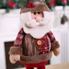 Decorative Objects & Figurines 2021 Year Christmas Doll Lovely Shape Built-in Cotton Retractable Santa Claus Snowman Reindeer For Indoor Dec