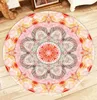 Carpets Watercolor Artistic Leaves Round For Children's Home Living Room Cushion Area Rugs Bedroom Non-Slip Floor Door Bath Mats