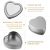 Heart Shaped Tinplate Box Wedding Birthday Festival Candy Biscuit Jelly Drops Boxes With Window 60*59*27mm