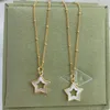 Pendant Necklaces 2021 14KGF Nature Pearl Star Necklace for Women Girl Gift Finejewelry