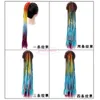 Synthetic Hair Extensions colorful Tricolor Rope Rubber Bands Braides Wig Ponytail Hair Ring 22 Inch Twist Braid Rope Hair Braider