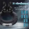 NXY Cockrings Escargot USB Charge Vibrant Verrouillage Anneau De Sperme Mâle Masturbateur Pénis Adulte Sex Toy Vibrateur Cock Pour Hommes 1124