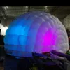 Commercial mobile LED inflatable half dome tent luna temporary Cocktail bar for party show