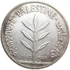 Palestyna (1927-1942) 8 sztuk Data wybranego 100 MILS Craft Silver Plated Copy Coin Home Decoration Akcesoria