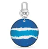 Mode Unisex Blauw Roze Bloem Sleutelhanger Accessoires Sleutelhanger PU Leer Brief Patroon Auto Sleutelhanger Sieraden Gifts301f