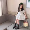 夏の赤ちゃんの女の子かわいいレースの服セット子供の半袖ブラウスとチュチュスカート2個のスーツのスーツの小さな王女の衣装210615