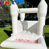 Pastel Mini Toddler Wedding Bounce House Inflatable White Pink Bouncy Castle With Soft Play Ball Pit Pool Jumper For Kids Party 3x3m 10x10ft