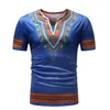 Mode Africain Dashiki Imprimer Hommes T Shirt Marque Casual Slim O-cou À Manches Courtes T-shirt Hip Hop Tops Tees s Vêtements 210629