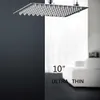 KEMAIDI 4"6"8"10"12" Bathroom Rain Shower Head High Pressure LED Light Shower Head Chuveiro Do Banheiro Without Arm 210724