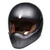 Retro Style Pure Handmade Vintage Motorcycle HelmetCO Fiberglass Cafe Racer Motorbike Helmet Full Face Casco Moto DOT ECE3973188