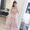 Sexy StraplBeach Drsundresses Vintage Bohemian Maxi Drfemme Boho Floral Women Eleganckie Długie Suknie Vestido Lato X0621