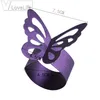 25pcs Fashion Many Colors Wedding Napkin Holder Paper Butterfly Napkin Rings Weddings Home Party Serviette Table De jllNNt