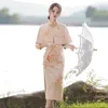 Vêtements ethniques Vintage Velvet Cheongsam Robe Femmes Traditionnelle Chinoise Automne Chic Jacquard Dentelle Qipao Cou Sexy Vêtements Asiatiques