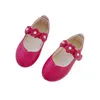 カプセラの子供の夏秋のカジュアルな靴スニーカーの女の子革の子供たち子供たちの花王女パーティー21-36 x0703