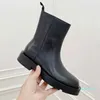 Damenstiefel, Luxus-Designer, sexy, dicker Absatz, Plattform, bequemer Stiefel, quadratischer Kopf, Leder, Herbst- und Winterschuhe, Größe 35–41