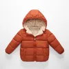 패션 양털 겨울 Parkas 키즈 자켓 소녀를위한 소년 따뜻한 두꺼운 벨벳 어린이 코트 아기 겉옷 유아 오버 코트