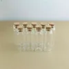 50 pz / lotto 22 * ​​60mm 12ml Bottiglie di vetro di archiviazione con tappo di sughero Artigianato Tiny Jars Trasparente Vuoto Vuoto Vuoto Barattolo Mini Bottiglia Regalo 211101