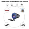 12V 24V QC3.0 USB Tipo C PD Caricabatteria da auto veloce con interruttore di alimentazione per moto Marine SUV ATV Cellulare Tablet GPS