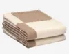 Carteira macia letra caxemira lã lã xale portátil mamífero xadrez sofá cama lã de malha lance cobertor 140 * 170 cm