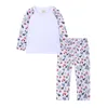 Famiglia Kid Pigiama natalizio Set per ragazza Ragazzo Bambini Homewear Plaid Pigiama Home Fai da te Elk Stripe Print Xmas Sleepwear Abiti Manica lunga