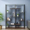 Living Room Furniture Modern and simple wrought iron floortoceiling bookshelf loft display stand screen office partition shelf d181745666