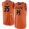 Nikivip Oklahoma State Cowboys College Thomas Dziagwa 4 Trey Reeves 33 Yankuba Sima 35 Maillot de basket-ball pour hommes Cousu Numéro personnalisé Nom Maillots