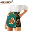 Zomer Vrouwen Shorts Rokken Mode Losse Hoge Taille Ankara Casual Korte Culotte Afrikaanse Print Kleding Wax A007 210714