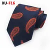 Bow Ties Fashionable Fashion Classic Paisley Cashew Flower Men's Jacquard Woven Silk Tie Rose Red Gold Green Orange Navy Gul Tie's Fred22
