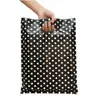 Black White Dot Plastic Gift Bags wraps With Handles Packaging For Mini Jewelry Whole7923478