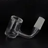 Beveled Edge Seamless Banger Fully Weld Quartz Banger 10mm 14mm Male Joint Bangers Quartz Nail Dab Tool FWQB01