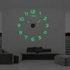 Wanduhren, leuchtende Uhr, 100 cm, groß, zum Aufhängen, DIY, digital, leise, leuchtend, für Zuhause, Kunst, Wohnzimmer, moderne Dekorationen