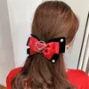 豪華な手紙プリントヘッドバンドボウパールヘアフープデザイナートライアングルベルベットヘアピンヘアクリップガールヘアバンド8860360