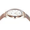 Orologi da polso Orologi da polso da donna al quarzo ultra sottili di moda Orologi da donna impermeabili in maglia d'acciaio minimalista da donna in oro rosa