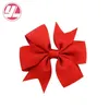 INS 40 colors 3 Inches Kids girls solid bow hairclip colorful ribbon clip baby Hair accessories5158621