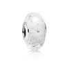 2st 925 Sterling Silver Skruv Vit Effercens Fizzle Murano Glaspärlor Passa Pandora Charm Smycken Armband Halsband