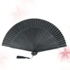 black paper fans