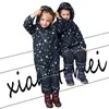 어린이 스키 옷 소녀 '아기 소년 겨울 따뜻함 눈 점프 슈트 방풍, 방수 및 눈 증거 211109