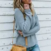 Women Back Criss Cross Beading Knitted Sweater Autumn Winter Elegant OL Warm Pullovers Fashion Solid Jumper Knitwear Pull 210812